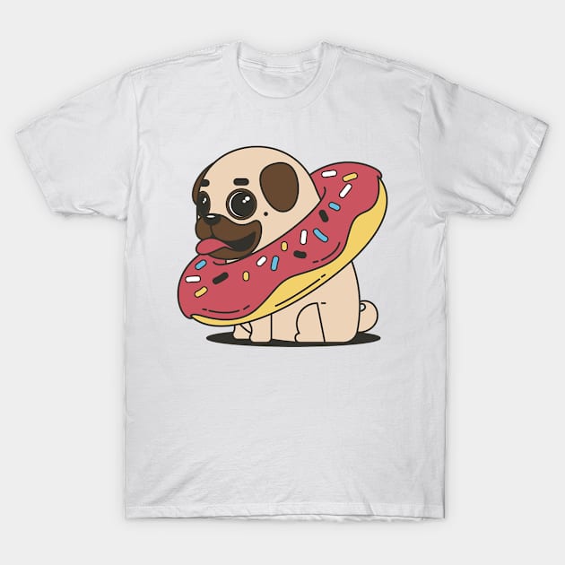 Puggy Donut T-Shirt by TrendX